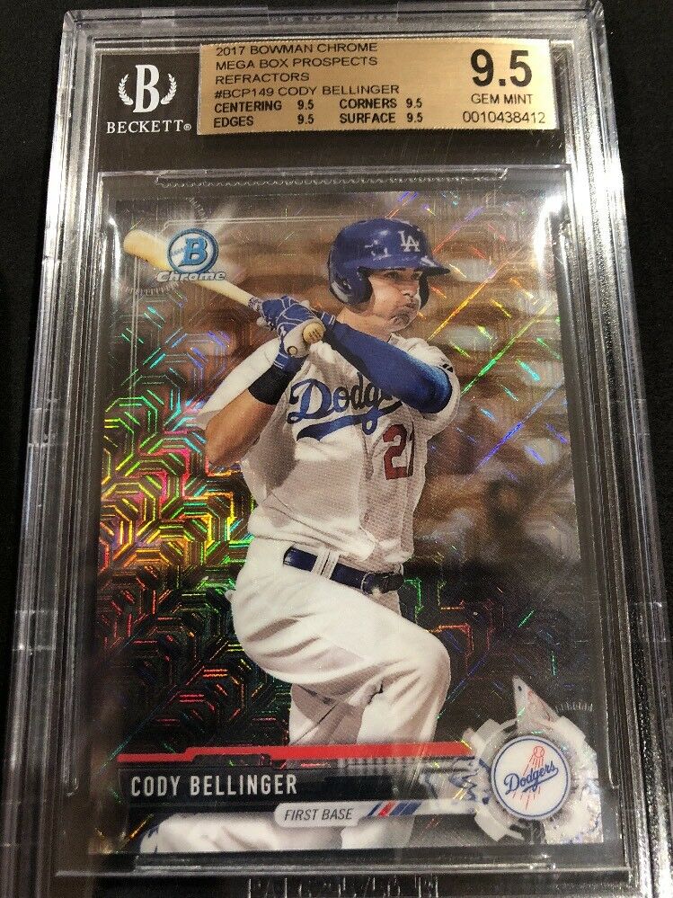 2017 Bowman Chrome Cody Bellinger Rookie Mojo Mega Box Refractor BGS 9.5 Gem